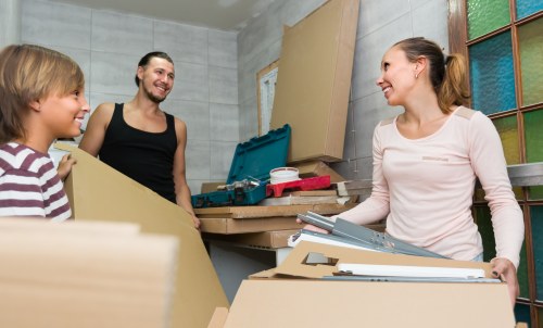 Local team collecting a sofa and other furniture from a Waddon property