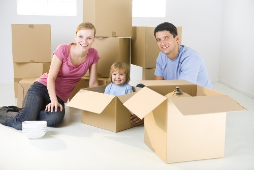 Removal team preparing for a local move in Waddon
