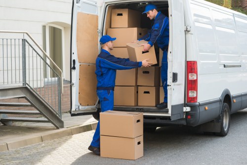 Removals van ready for a local move in Waddon
