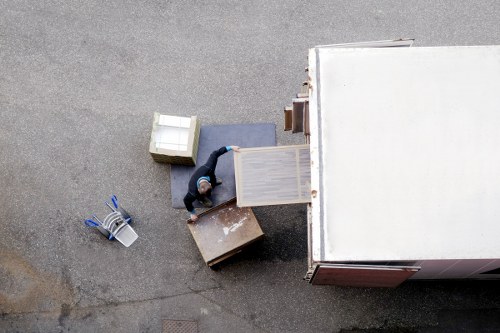 Local removals team handling a Waddon property move