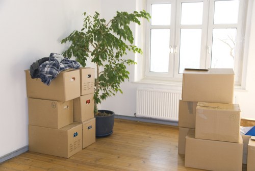 Packing and loading household furniture for a Waddon move