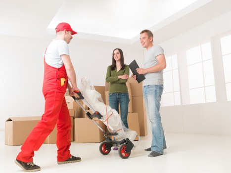 Careful handling of boxes and furniture during a local house removal