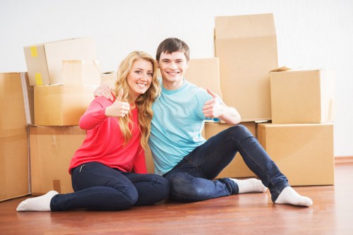 Careful furniture loading for removals in Waddon