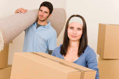 Local moving team assisting with a flat move in Waddon