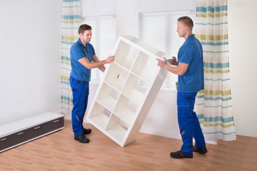 Professional movers handling a flat move in Waddon